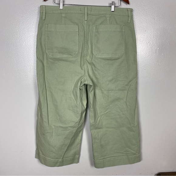 Madewell Plus size jeans Emmett Wide-Leg Crop Pants color Sea Haze - Picture 4 of 6